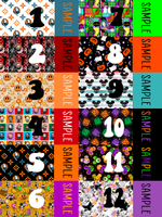 2 tone Halloween Personalized Strips