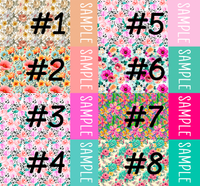 Floral 2 tone Personalized Strips