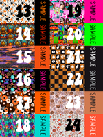 2 tone Halloween Personalized Strips