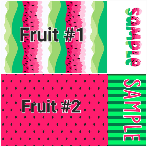2 Tone Fruit Personalized Strips