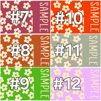 2 Tone Simple Flowers Personalized