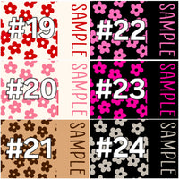 2 Tone Simple Flowers Personalized