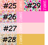 Floral 2 tone Personalized Strips