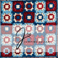 377 Red White Blue Granny Squares