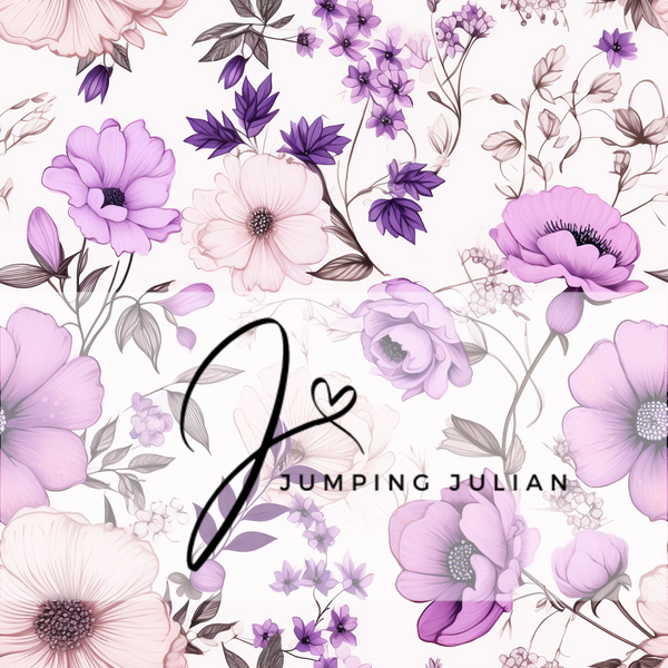 425 Purple Floral