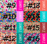 Floral 2 tone Personalized Strips