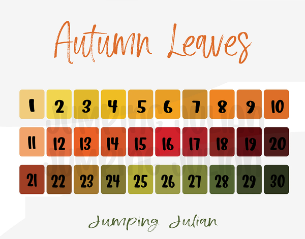 Autumn Leaves Font Color Change