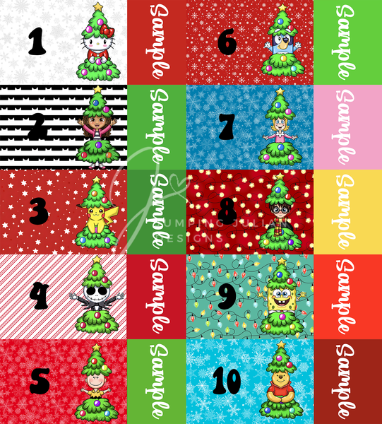 2 tone Big Character Christmas Strips