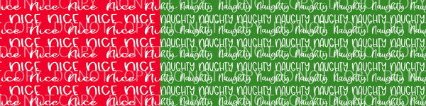 Printed - 2 Tone Naughty & Nice