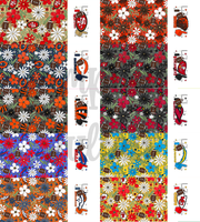 Printed - 2 Tone Football Floral