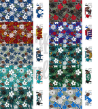 Printed - 2 Tone Football Floral