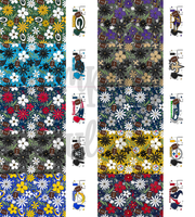 Printed - 2 Tone Football Floral