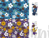 Printed - 2 Tone Football Floral