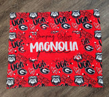 Custom Personalized Blanket File - With Rectangle/Splatter