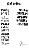 Autumn Leaves Font Color Change