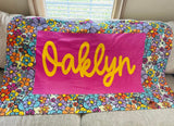 Custom Personalized Blanket File - With Rectangle/Splatter