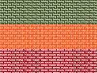Autumn Leaves Solid Repeat Name Strips