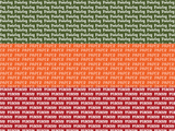 Autumn Leaves Solid Repeat Name Strips