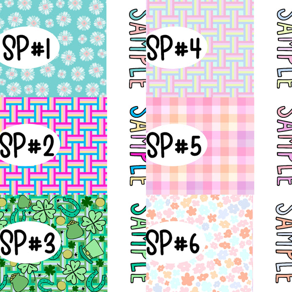 Spring 2 Tone Personalized Strips