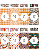 2 Tone Fall & Christmas Personalized Strips