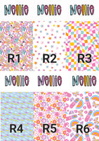 2 Tone Retro Personalized Strips